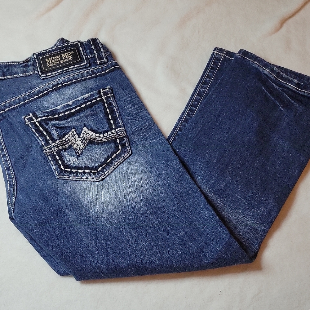 Miss Me Women's Dark Blue Boyfriend Jeans